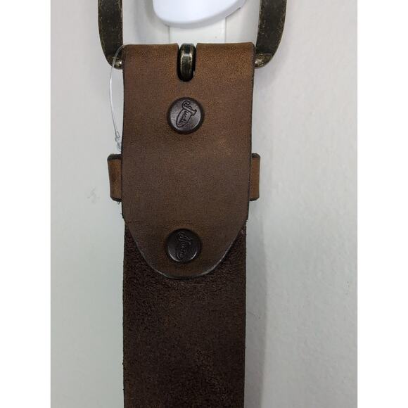 Justin made in USA soft golden brown leather belt 42 - Picture 2 of 9